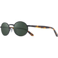 Vintage Oval, Satin Black/Smoky Green Polarised Glass Lenses