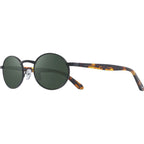 Vintage Oval, Satin Black/Smoky Green Polarised Glass Lenses