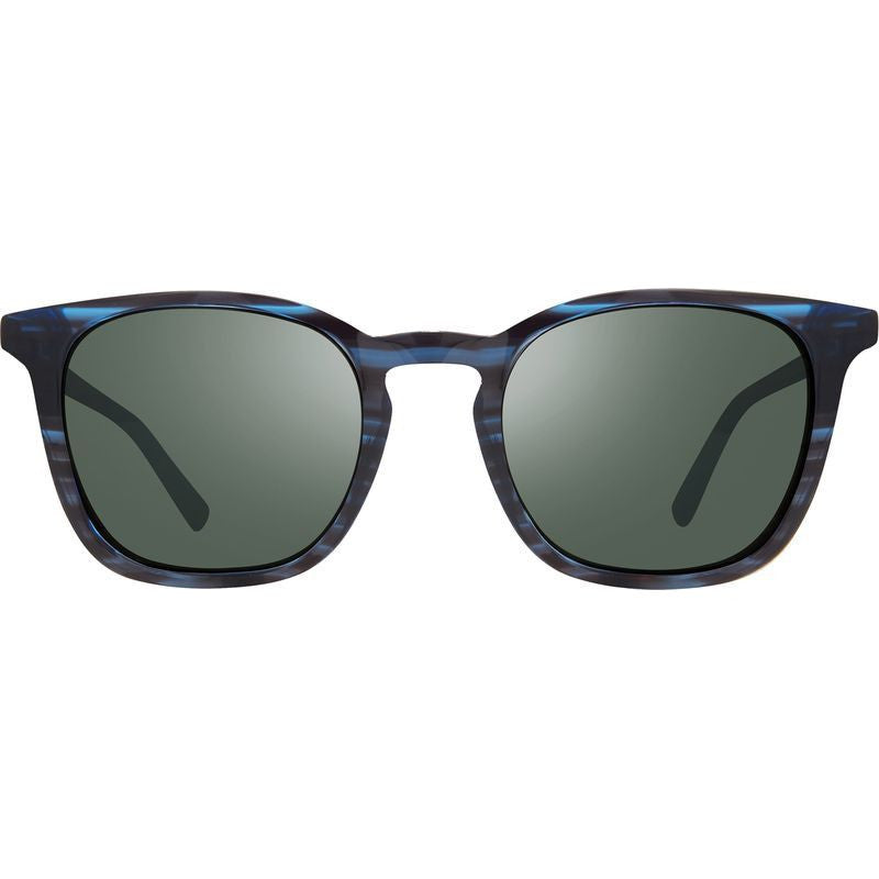 Watson, Blue Horn/Smokey Green Glass Polarised Lenses