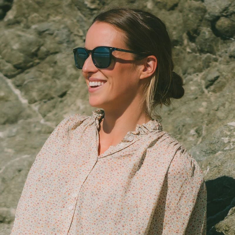 Watson, Blue Horn/Smokey Green Glass Polarised Lenses
