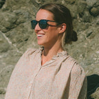 Watson, Blue Horn/Smokey Green Glass Polarised Lenses