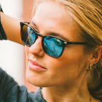 Watson, Tortoise/H2O Blue Mirror Glass Polarised Lenses