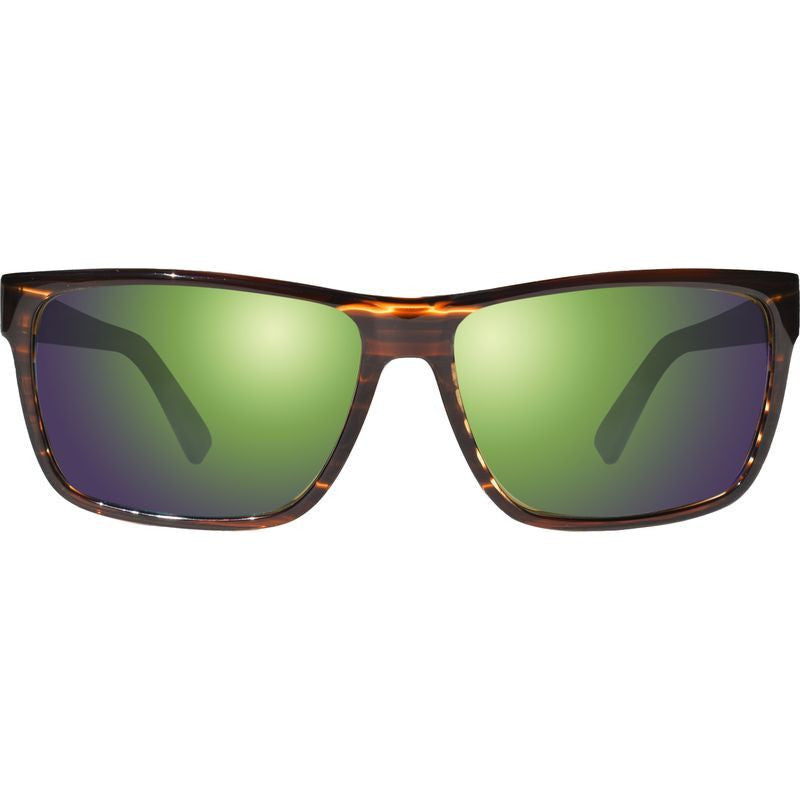 Winston, Brown Horn/Evergreen Mirror Polarised Lenses
