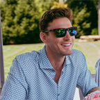 Winston, Brown Horn/Evergreen Mirror Polarised Lenses