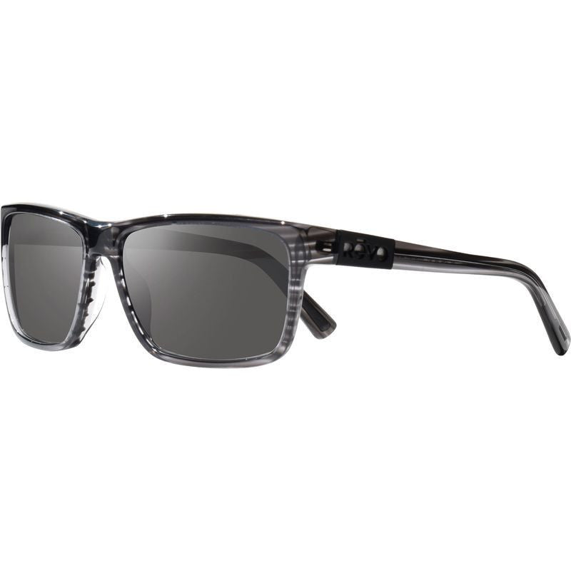 Winston, Grey Horn/Graphite Silver Flash Mirror Polarised Lenses