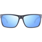 Winston, Matte Black/Blue Water Mirror Polarised Lenses