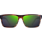 Winston S, Brown Horn/Evergreen Mirror Polarised Lenses