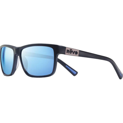Winston S, Matte Black/Blue Water Mirror Polarised Lenses