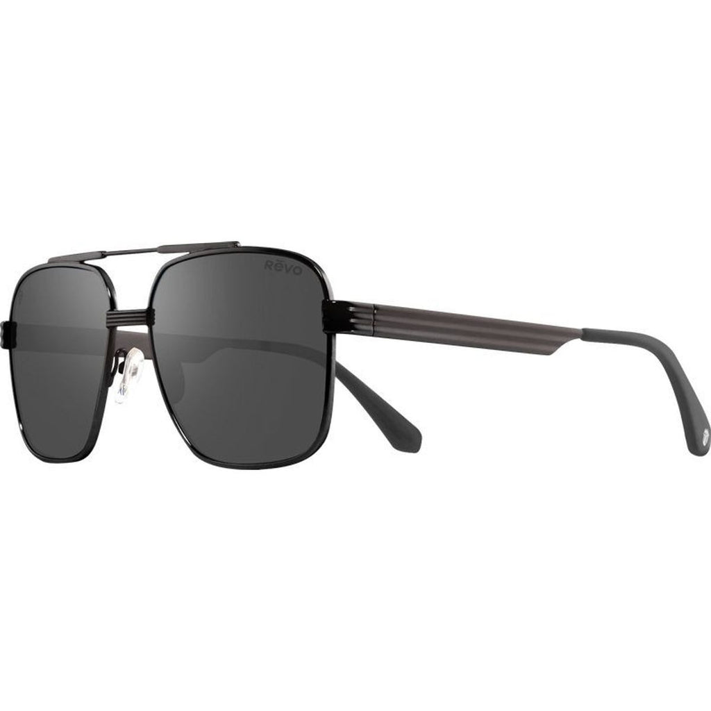 Midnight Rambler, Revo x The Rolling Stones Black/Graphite Silver Flash Mirror Polarised Lenses