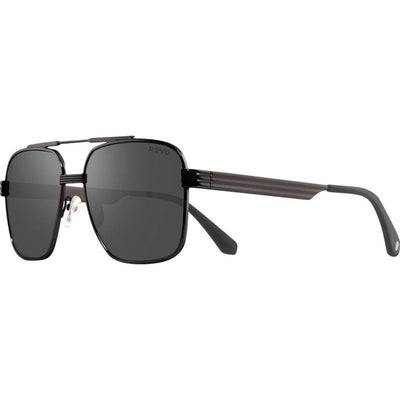 Midnight Rambler, Revo x The Rolling Stones Black/Graphite Silver Flash Mirror Polarised Lenses