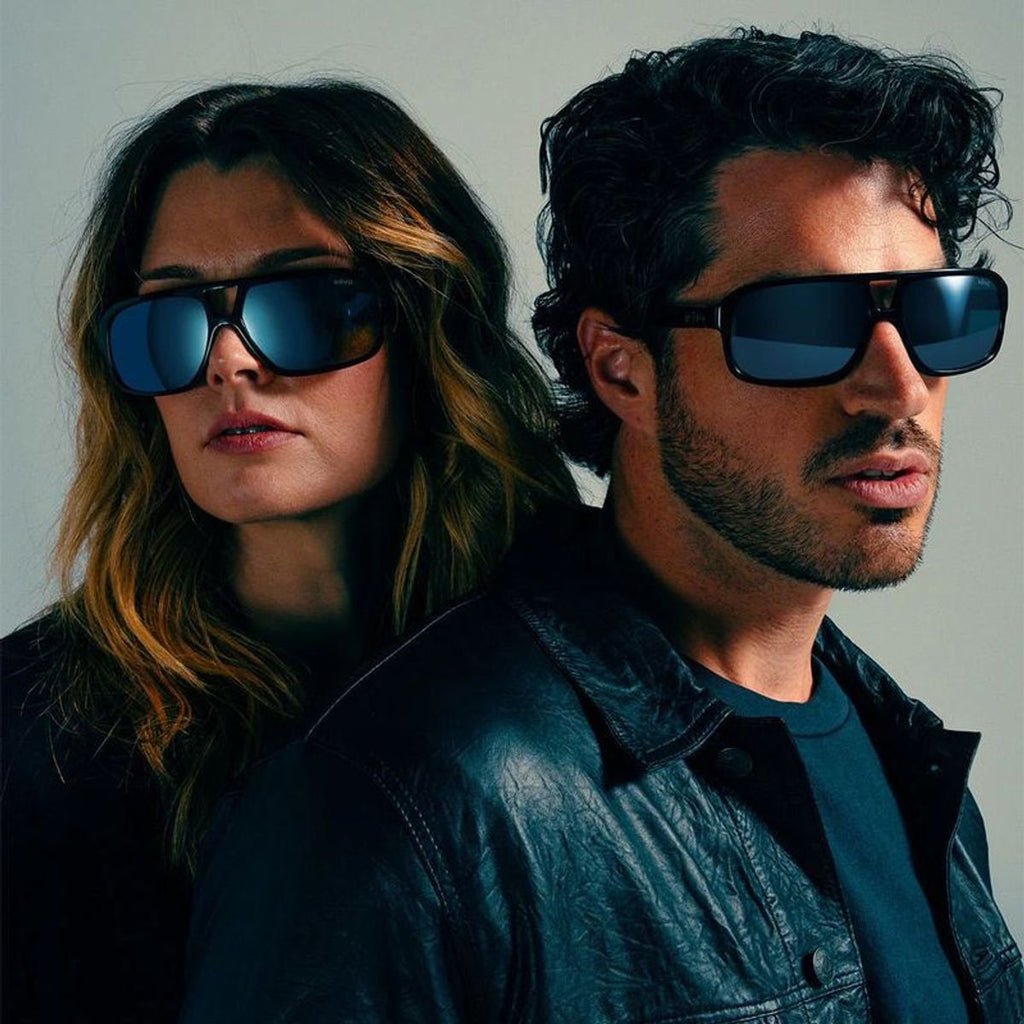 Wild Horses, Revo x The Rolling Stones Black/Graphite Silver Flash Mirror Polarised Lenses