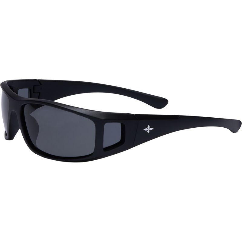Dragster, Matte Black/Black Polarised Lenses