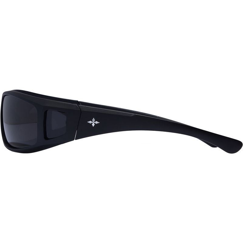 Dragster, Matte Black/Black Polarised Lenses