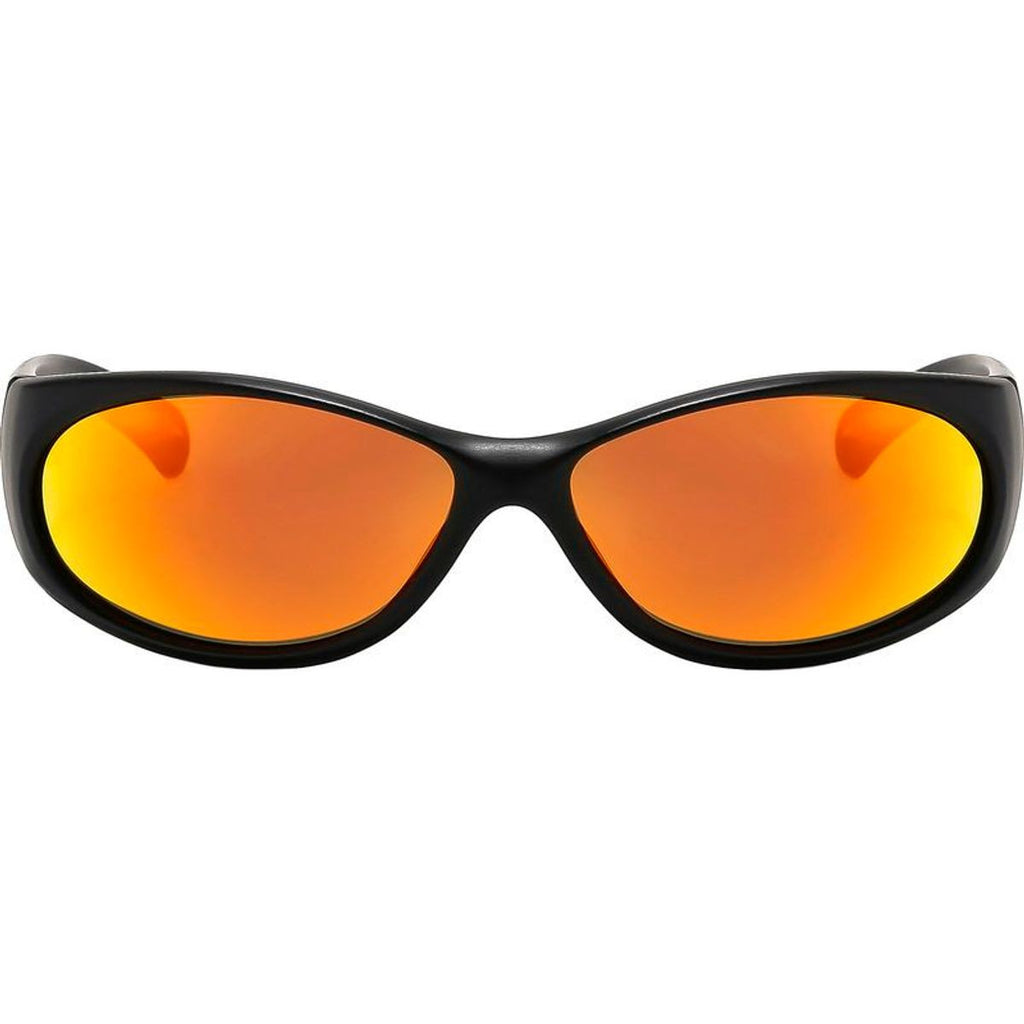 Demon Speed, Matte Black/Orange Mirror Polarised Lenses
