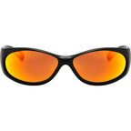 Demon Speed, Matte Black/Orange Mirror Polarised Lenses