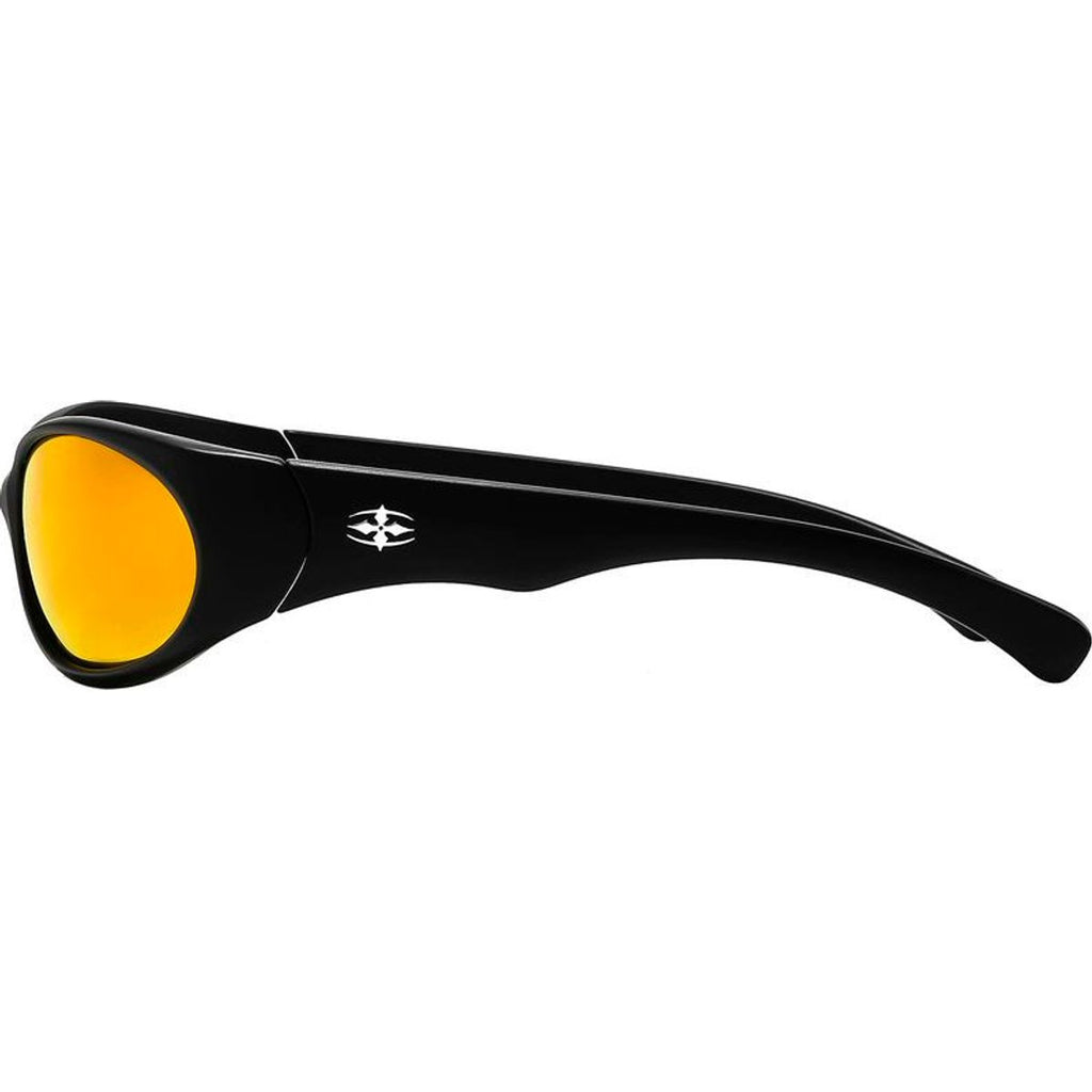 Demon Speed, Matte Black/Orange Mirror Polarised Lenses
