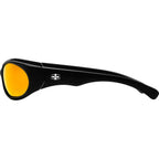 Demon Speed, Matte Black/Orange Mirror Polarised Lenses