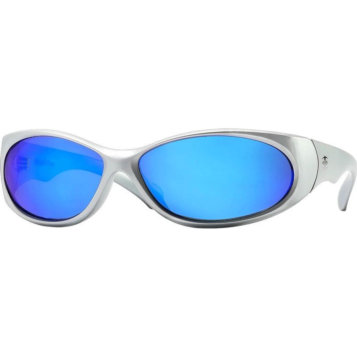 Demon Speed, Matte Chrome/Blue Mirror Polarised Lenses