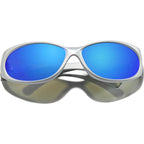 Demon Speed, Matte Chrome/Blue Mirror Polarised Lenses