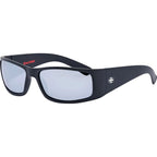 Doomsday Machine, Matte Black/Silver Mirror Polarised Lenses