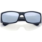 Doomsday Machine, Matte Black/Silver Mirror Polarised Lenses