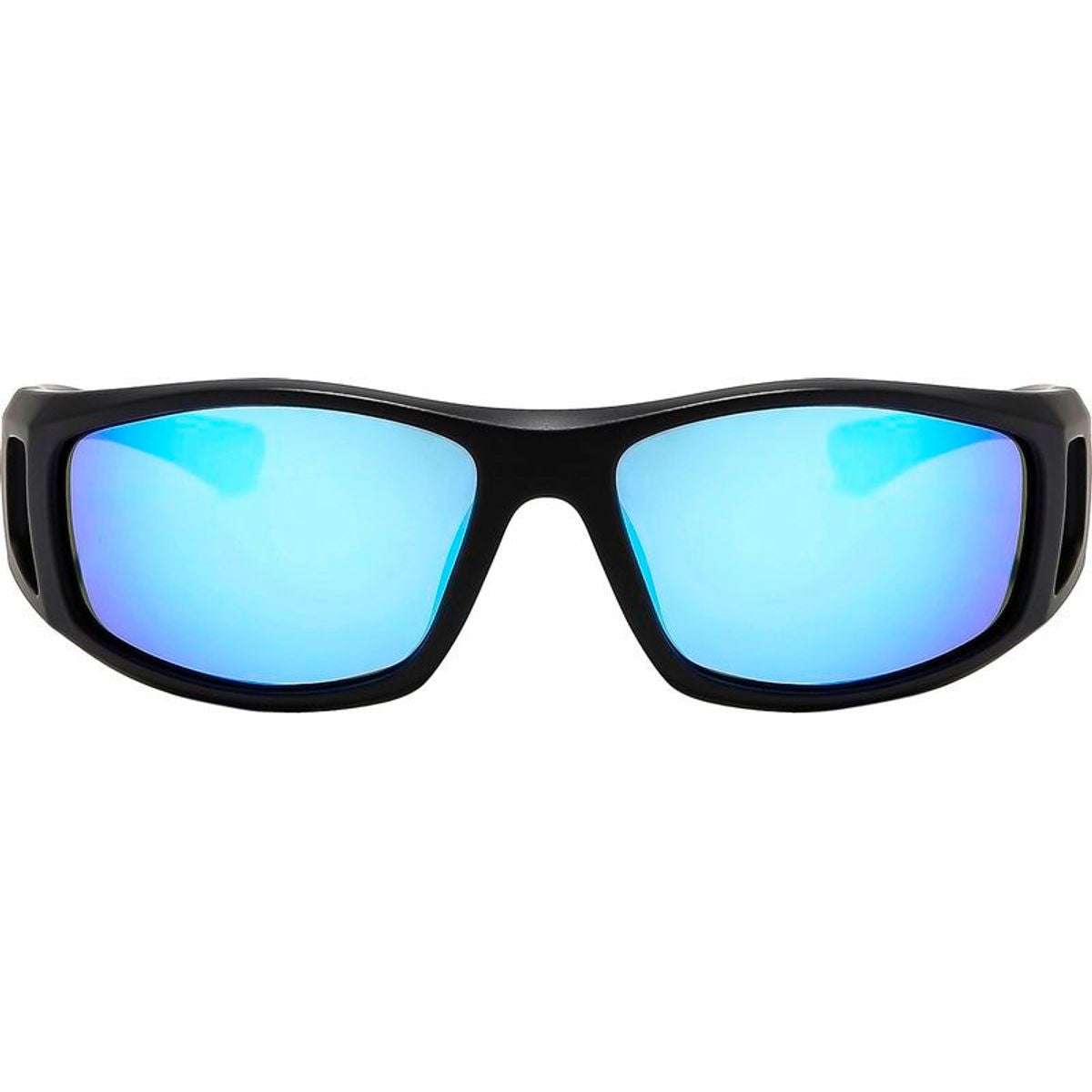 Dragster, Matte Black/Blue Mirror Polarised Lenses