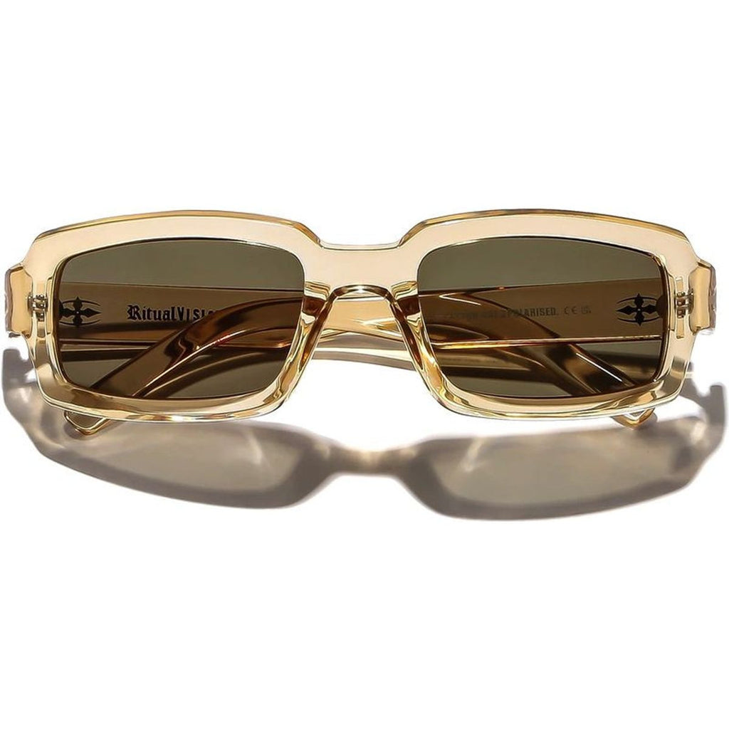 Interceptor, Crystal Stone/Olive Polarised Lenses