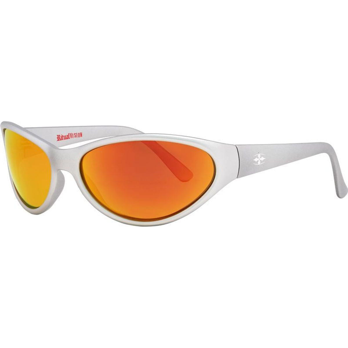 Morphine, Matte Chrome/Orange Mirror Polarised Lenses
