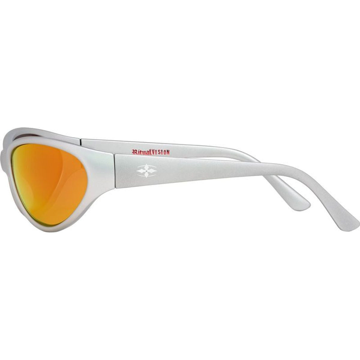 Morphine, Matte Chrome/Orange Mirror Polarised Lenses