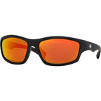 Teenage Zero, Matte Black/Orange Mirror Polarised Lenses
