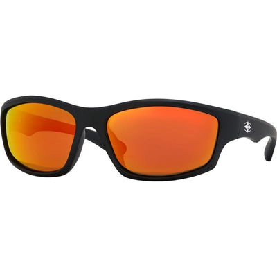 Teenage Zero, Matte Black/Orange Mirror Polarised Lenses