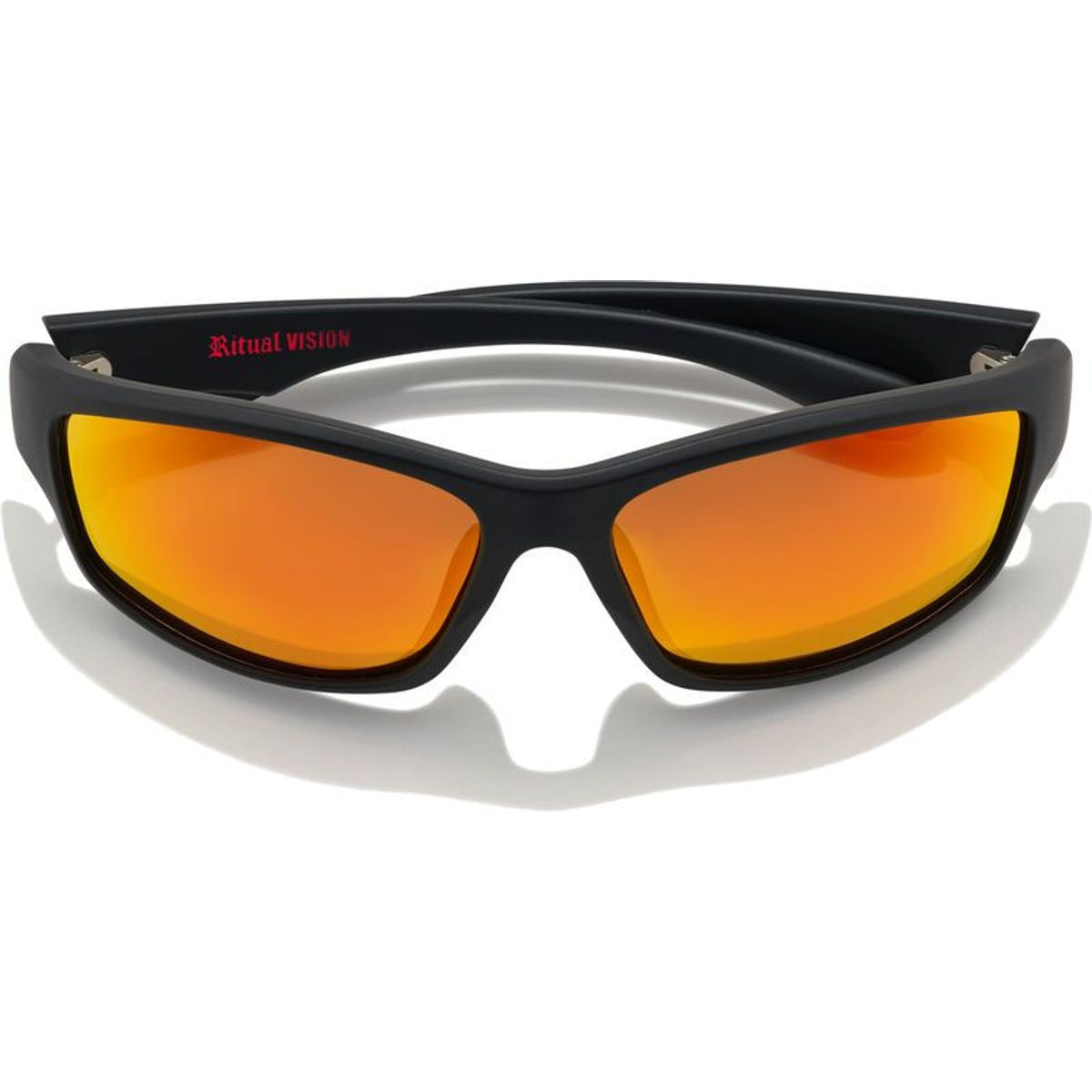Teenage Zero, Matte Black/Orange Mirror Polarised Lenses