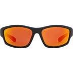 Teenage Zero, Matte Black/Orange Mirror Polarised Lenses
