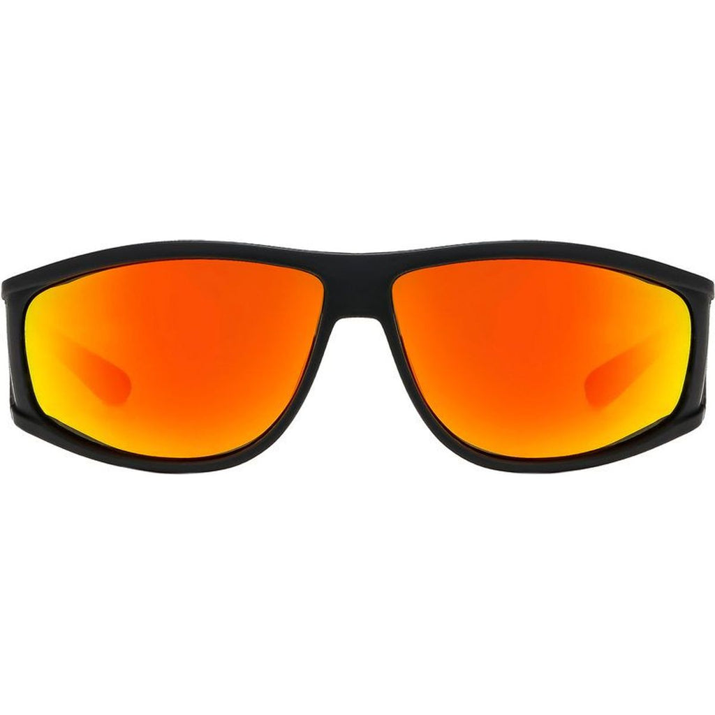The Vacationer, Matte Black/Orange Mirror Polarised Lenses
