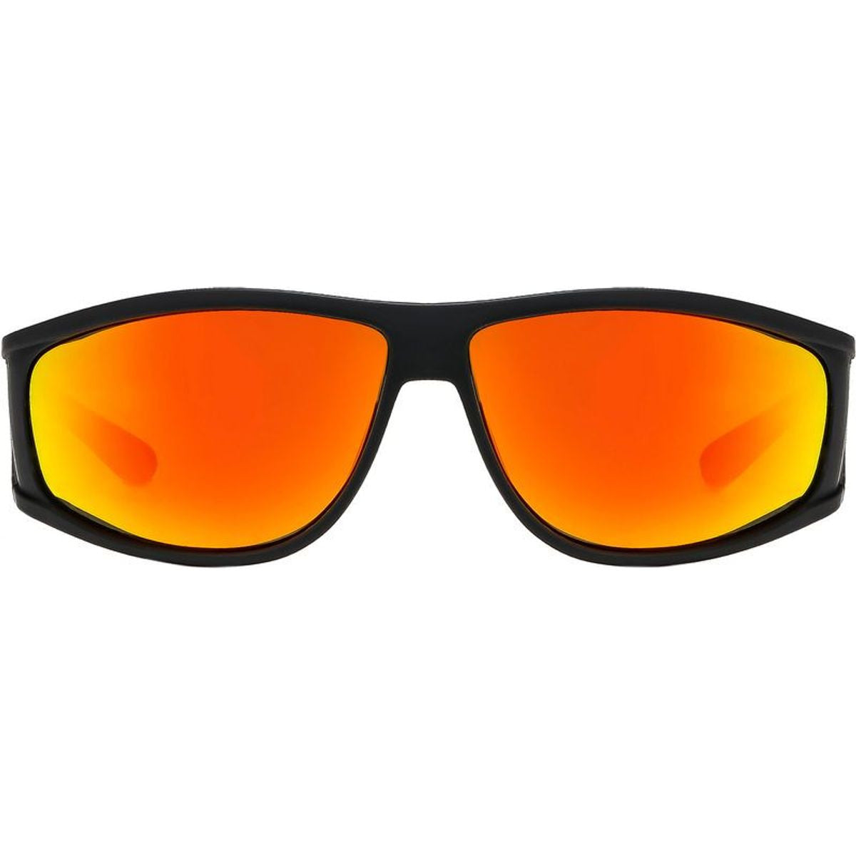 The Vacationer, Matte Black/Orange Mirror Polarised Lenses