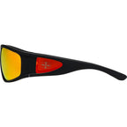 The Vacationer, Matte Black/Orange Mirror Polarised Lenses