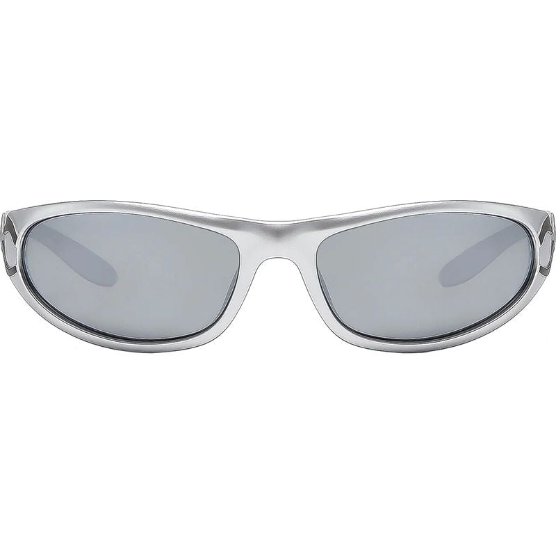 Ritual Vision Piranha Kiss Matte Chrome Silver Mirror Polarised Front