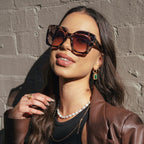 Airs, Tortoiseshell/Brown Pink Gradient Lenses