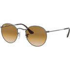 Round Flat Lens RB3447N, Gunmetal/Brown Gradient Glass Lenses