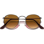Round Flat Lens RB3447N, Gunmetal/Brown Gradient Glass Lenses