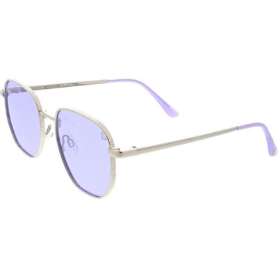 Sun Kissed, Silver/Purple Light Silver Flash Mirror Polarised Lenses