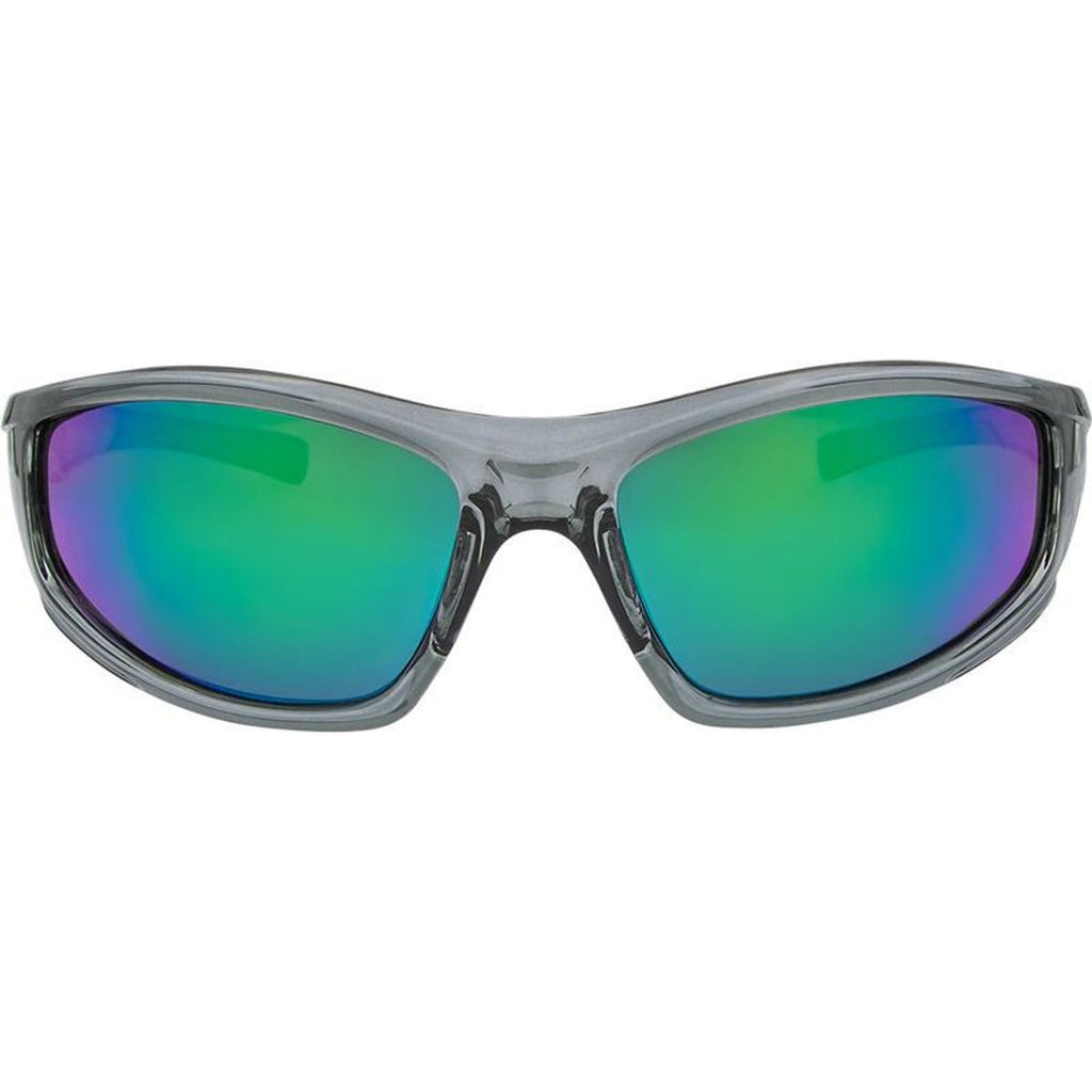 Jagger, Crystal Grey/Green Mirror Polarised Lenses