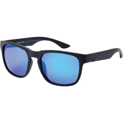 Spartan, Matte Black/Blue Mirror Polarised Lenses
