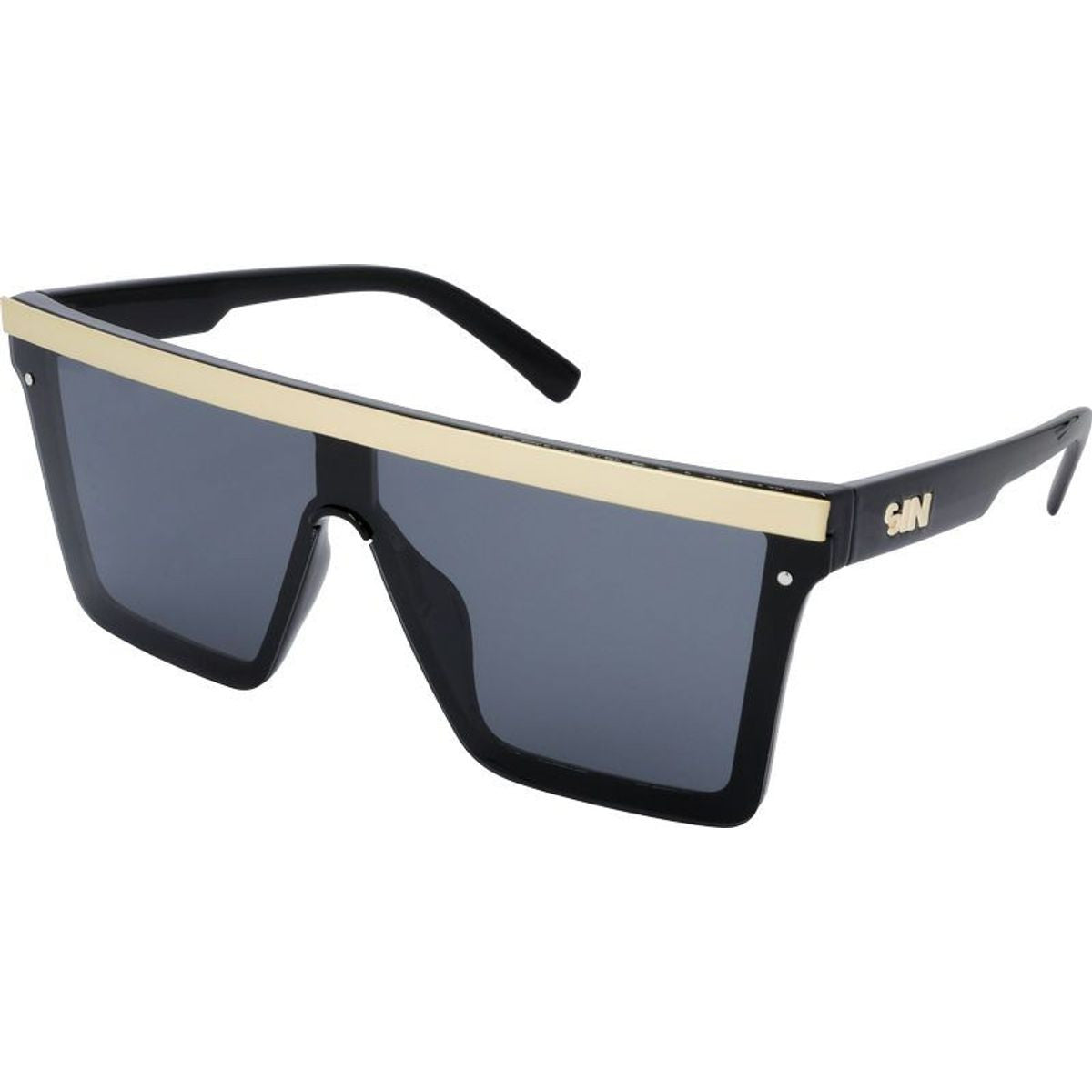 The Bar, Black and Matte Gold/Smoke Polarised Lenses