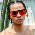 The Bar, Black/Red Flash Mirror Polarised Lenses