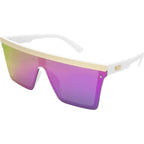The Bar, White/Purple Flash Mirror Polarised Lenses