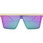 The Bar, White/Purple Flash Mirror Polarised Lenses