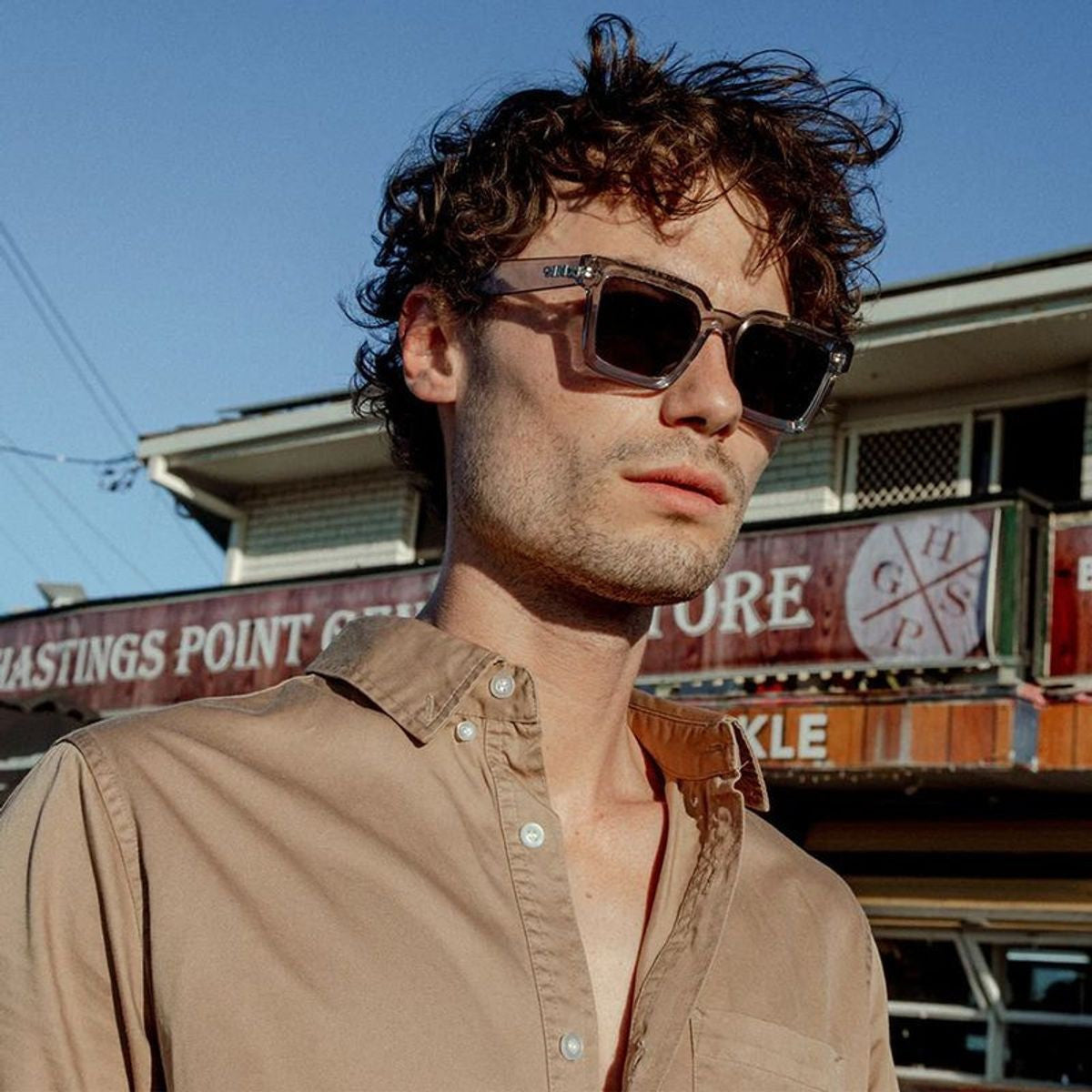 Top Shelf, Crystal Grey/Smoke Polarised Lenses