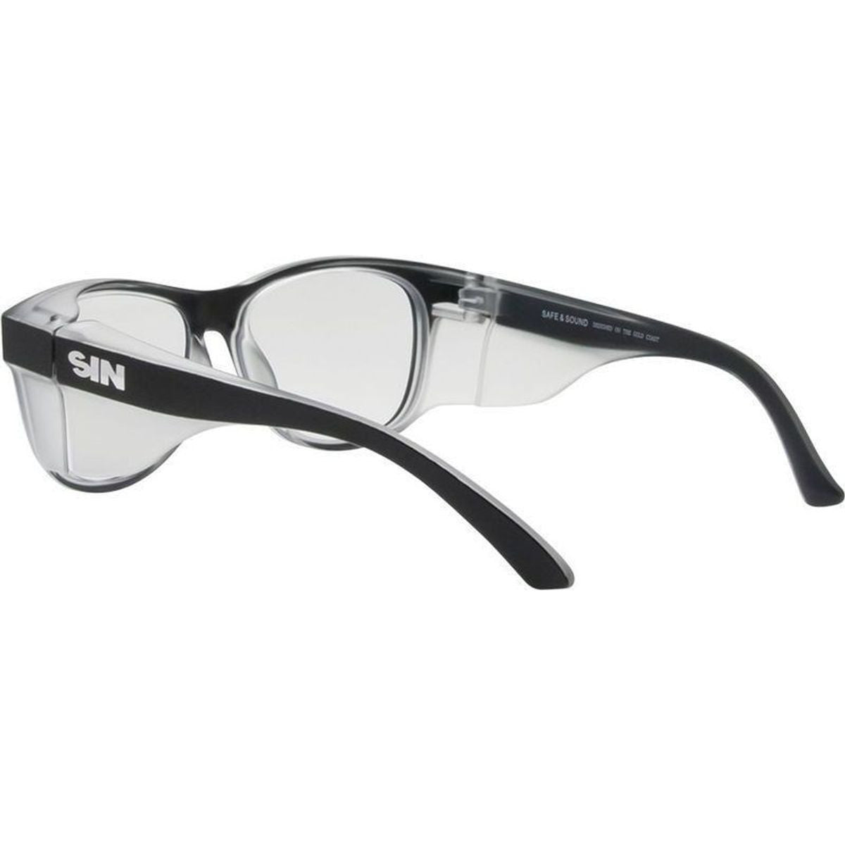 Safe & Sound Safety, Matte Black/Clear Lenses