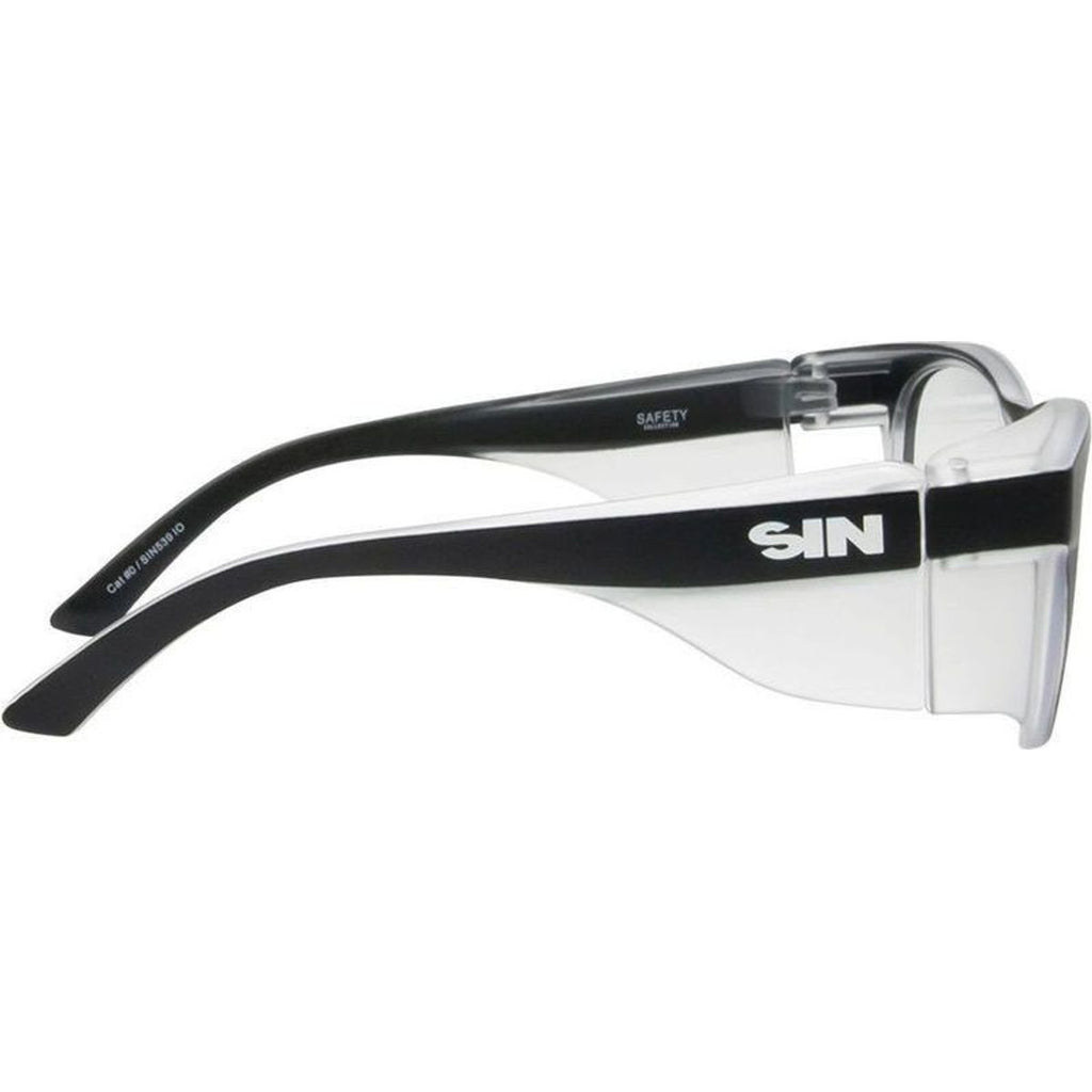 Safe & Sound Safety, Matte Black/Clear Lenses